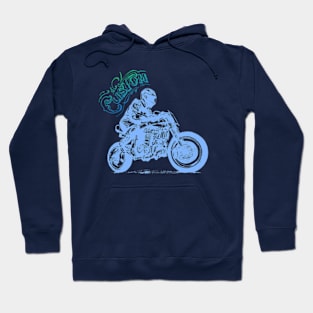 custom motorbike rider Hoodie